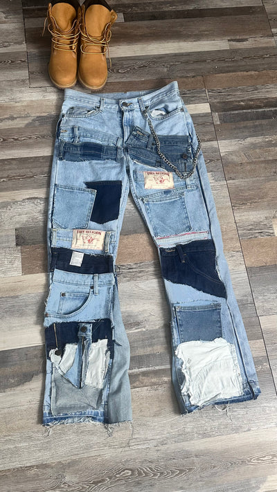 Custom Tru Patchwork Jeans