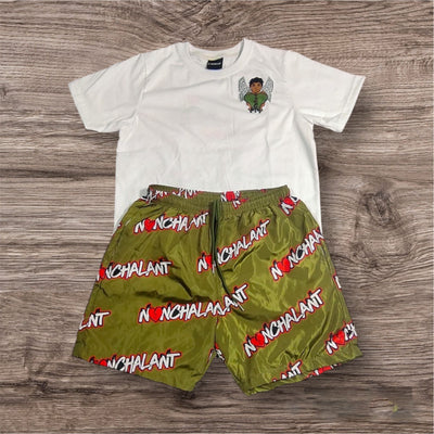 Green olive edition short sets