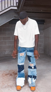 Custom Tru Patchwork Jeans