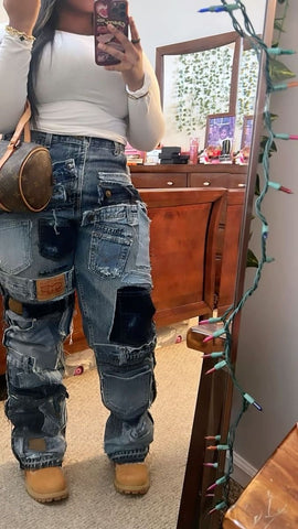 Women Custom True Patch Jeans